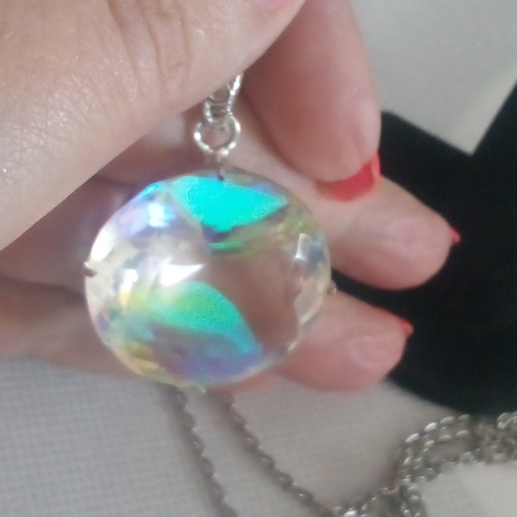 Huge 82ct cushion cut Mystic Topaz pendant 🤗💐 - Picture 2 of 8